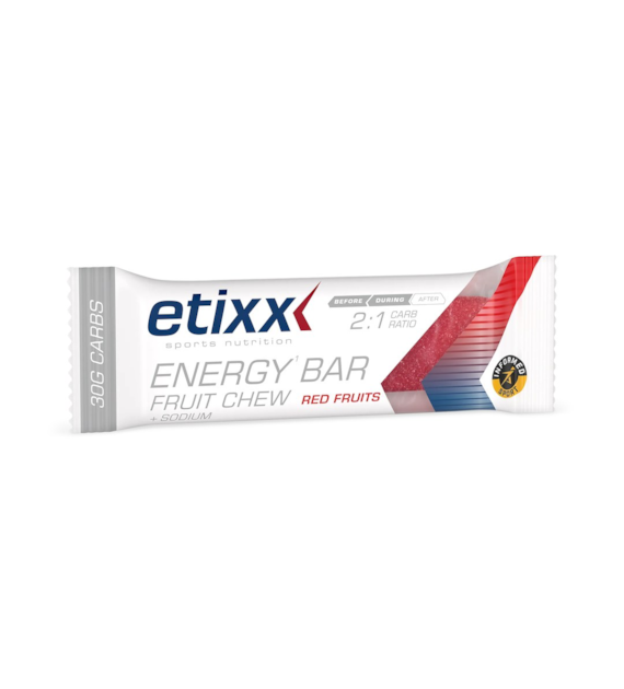 Etix Energy Bar Fruit Chew Red Fruits (2:1 Carb ratio) 38 g