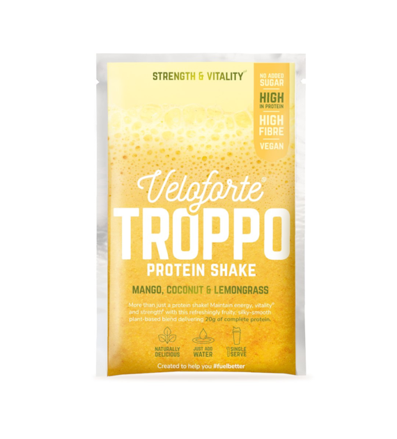 Veloforte Troppo - napój białkowy w proszku (mango-kokos-trawa cytrynowa) 45,5 g