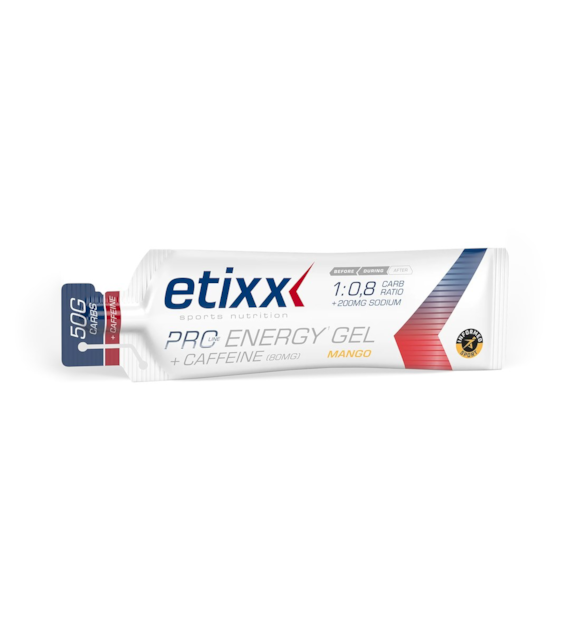 Etixx Pro Energy Gel Double Carb + Caffeine Mango (1:0,8 Carb Ratio) 60 ml