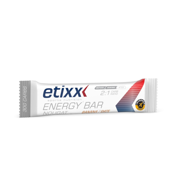 Etixx Energy Bar Nougat Date/Banana (2:1 Carb Ratio) 37 g
