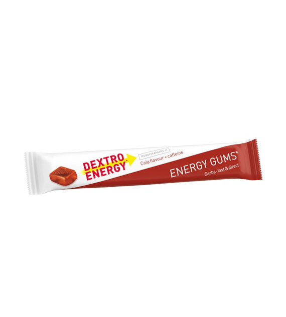 Dextro Energy Energy Gum Cola + Caffeine gumy energetyczne o smaku coli z kofeiną 45g