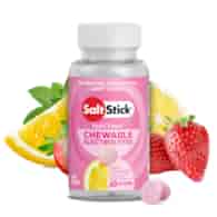 SaltStick Electrylote FastChews Pink Lemonade butelka 60 szt. pastylki do żucia z elektrolitami o smaku różowej lemoniady
